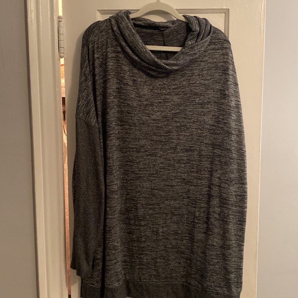 Charcoal super soft cowl neck sweater